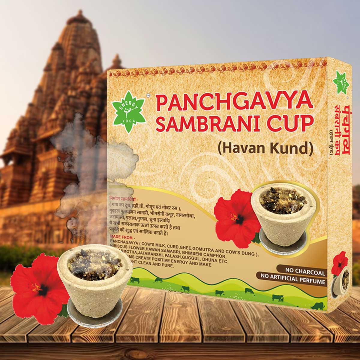 Panchgavya  Sambarani Cup (Havan Kund) - 2 Packs with 16 Cups in each