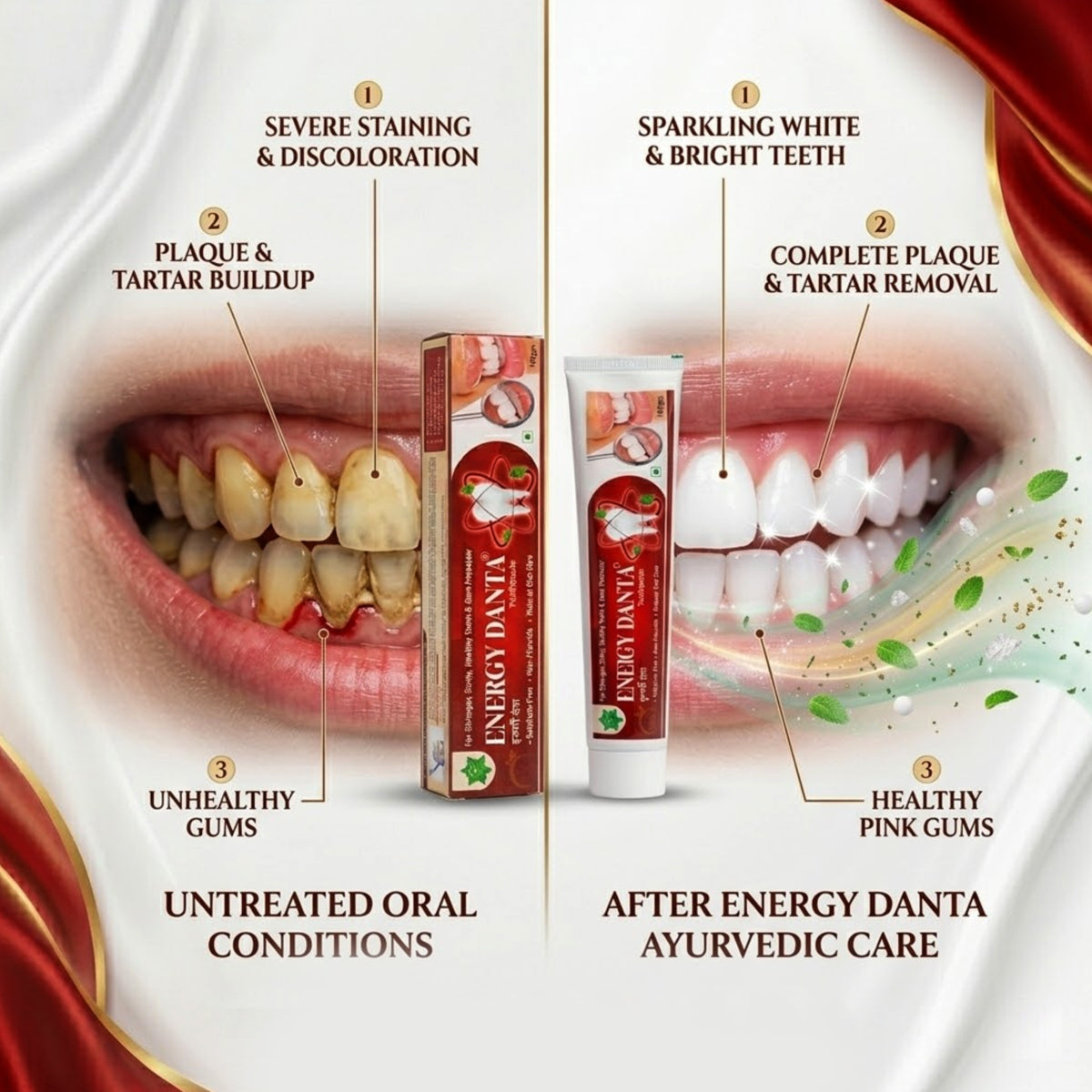 Energy Danta Toothpaste - (Pack of 3)