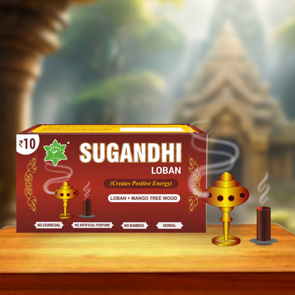 Sugandhi Loban  Dhoop - 12 Packs with 5 sticks in each