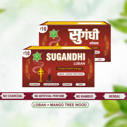 Sugandhi Loban  Dhoop - 12 Packs with 5 sticks in each