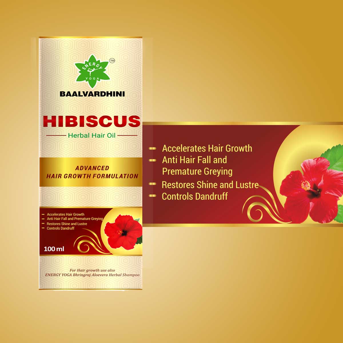Baalvardhini Hibiscus Herbal Hair Oil